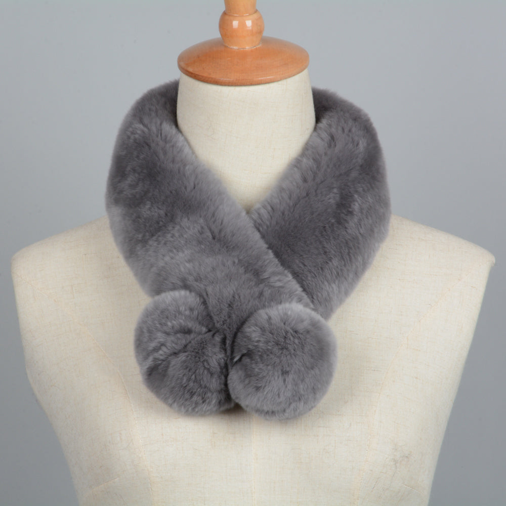 Rex Rabbit Fur Scarf