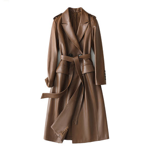 Theory leather outlet trench coat