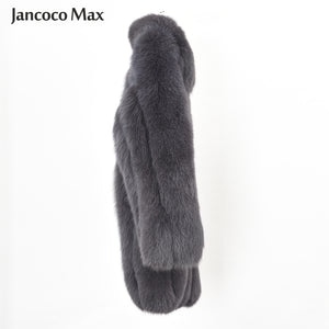 Winter New Coat Real Fox Fur Women Jackets Thick Warm Fashion Overcoat