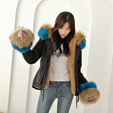 Load image into Gallery viewer, Women Luxury Fur Coats Winter Warm Thick Raccoon Fur Parkas New Fashion