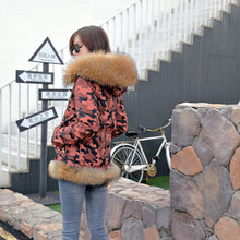 Load image into Gallery viewer, Women&#39;s New Fashion Parka Real Raccoon Fur Coats Winter Warm Jackets