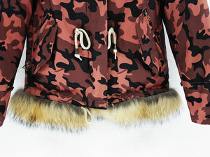 Women's New Fashion Parka Real Raccoon Fur Coats Winter Warm Jackets