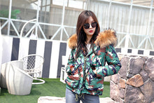 Load image into Gallery viewer, Women&#39;s Winter Keep Warm Fur Parka Real Raccoon Fur Coats