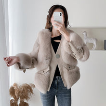 Load image into Gallery viewer, Women Winter Real Fox Fur Coats Thick Warm Fluffy Fur Leather Jackets