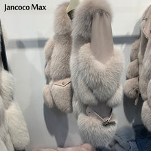 Load image into Gallery viewer, Women Winter Real Fox Fur Coats Thick Warm Fluffy Fur Leather Jackets