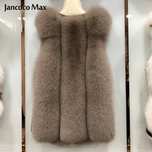 Load image into Gallery viewer, Women Winter Real Fur Vest Warm Fashion Leather Gilet Fluffy Waistcoat