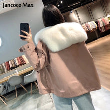 Load image into Gallery viewer, Women Luxury Real Fox Fur Parka Winter Coats Thick Warm Fur Jackets