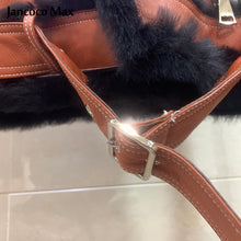 Load image into Gallery viewer, Women Double Face Real Lamb Fur Coats Genuine Sheepskin Leather Jackets