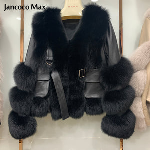 Women's Winter Thick Warm Fur coats Genuine Sheepskin Leather Jackets