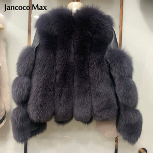 Winter Luxury Women Fur coats Genuine Sheepskin Leather Jackets Thick Warm