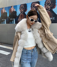 Load image into Gallery viewer, Women Winter Fur Coats Fashion Fox Fur Parka Thick Warm Detachable Jackets