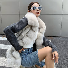 Load image into Gallery viewer, Women Winter Fur Coats Fashion Fox Fur Parka Thick Warm Detachable Jackets