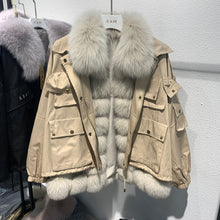 Load image into Gallery viewer, Women Winter Fur Coats Fashion Fox Fur Parka Thick Warm Detachable Jackets