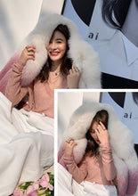 Load image into Gallery viewer, Lady 2022 New Imported Fox Fur Coat Luxury Gradient Full Fur Coat Mid Length Winter 7934