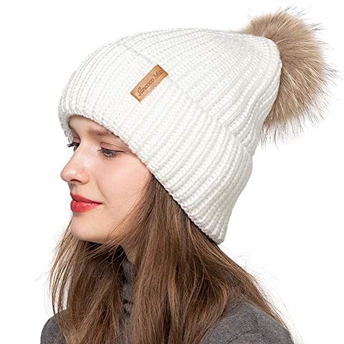 Jancoco Max Womens Winter Hat Pom Pom Beanie Knitted Hat