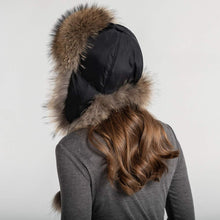 Load image into Gallery viewer, Real Raccoon Fur Bomber Hat Ushanka Trapper Beanie Earflap Caps