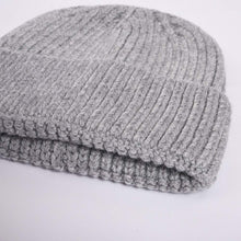 Load image into Gallery viewer, Women Angora Beanie Hat Cuffed Plain Knit Hat Cap Ski Soft Headwear Grey