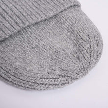 Load image into Gallery viewer, Women Angora Beanie Hat Cuffed Plain Knit Hat Cap Ski Soft Headwear Grey