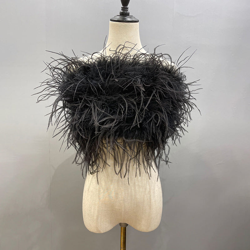 Ostrich Feather Wrap – MinaMann