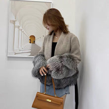 Load image into Gallery viewer, Women Luxury Real Fur Jackets Winter Warm Wool Fox Fur Coats