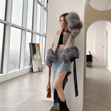 Load image into Gallery viewer, Women Luxury Real Fur Jackets Winter Warm Wool Fox Fur Coats