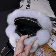 Load image into Gallery viewer, Women&#39;s Full Pelt Fur Bags Fox Fur Fashion Handbags Lady Casual Totes Mink Luxury Street Shoulder Bags 7968